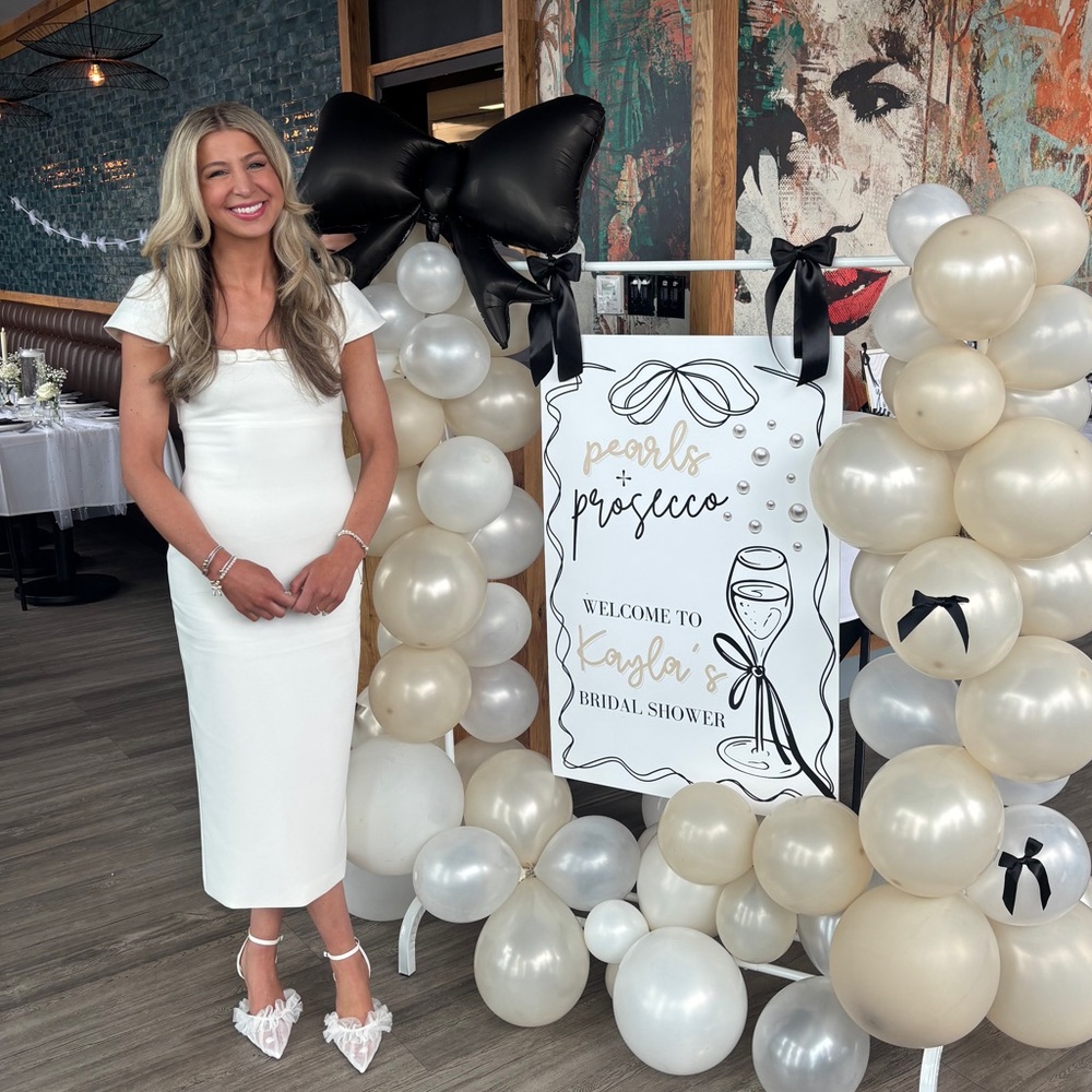 Likely Ivory Midi Dress with Bow Detail